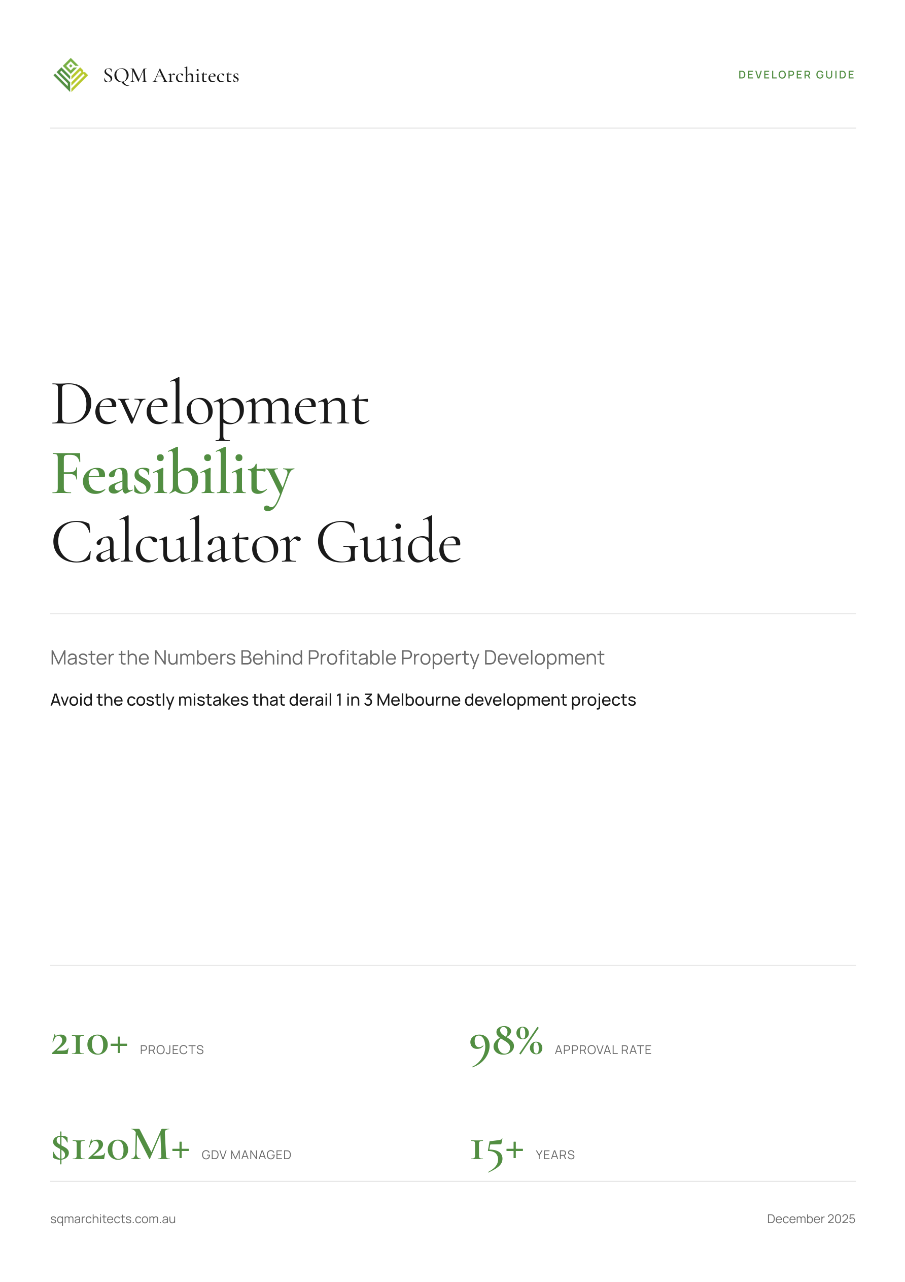 Development Feasibility Calculator Guide
