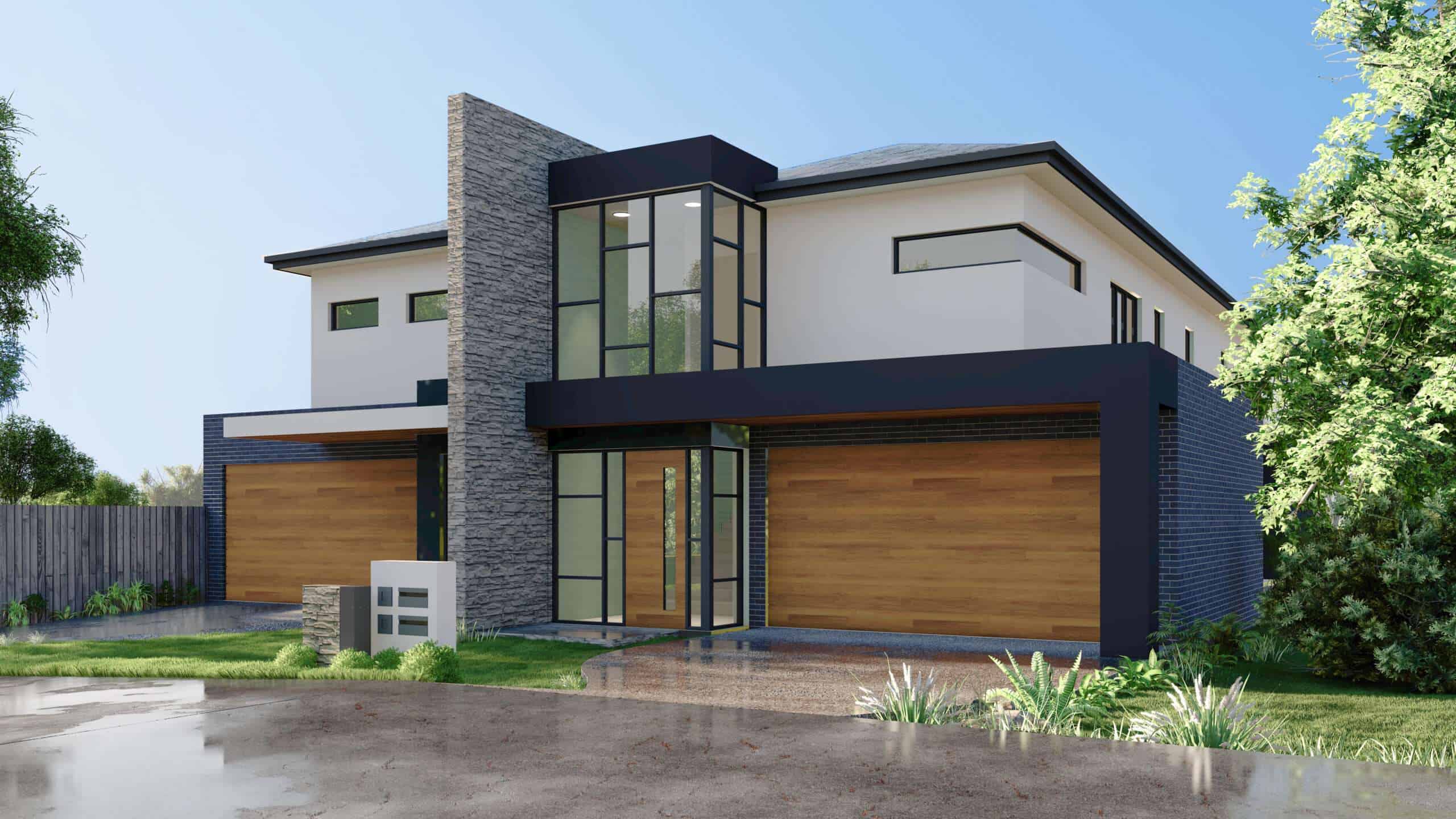 Side by side duplex dual occupancy doncaster sqm architects