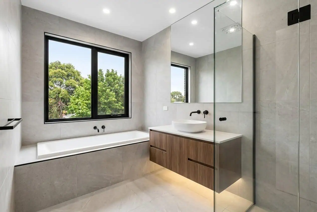 Ferntree Gully Townhouses - Premium Bathroom with Freestanding Bath
