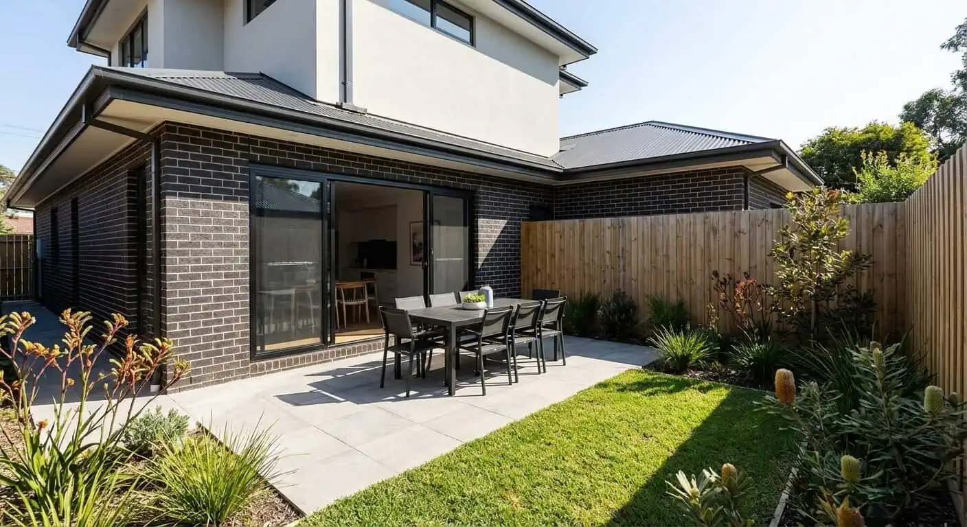 Ferntree Gully Townhouses - Private Courtyard with Alfresco Dining